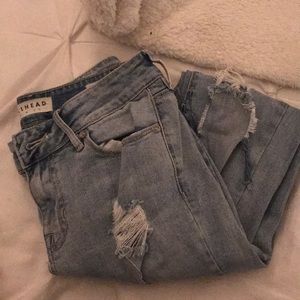 Lightwash skinny bullhead jeans